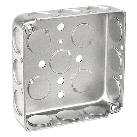 4 inch square metal boxes|4 square shallow box.